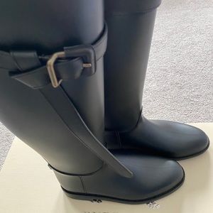 Burberry Rain boots.